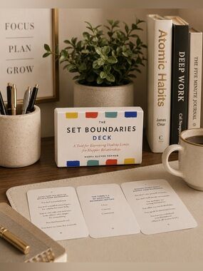 The Set Boundaries Deck by Nedra Glover Tawwab 100 Card Relationship & Self-Help